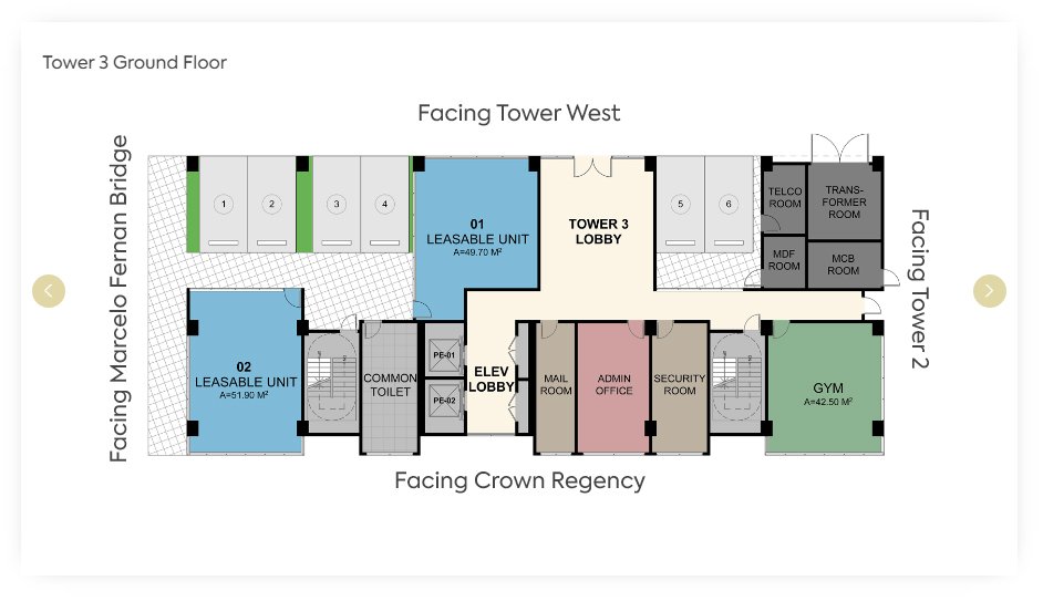 Paseo Grove Floor Plan Tower 3 Ground Floor