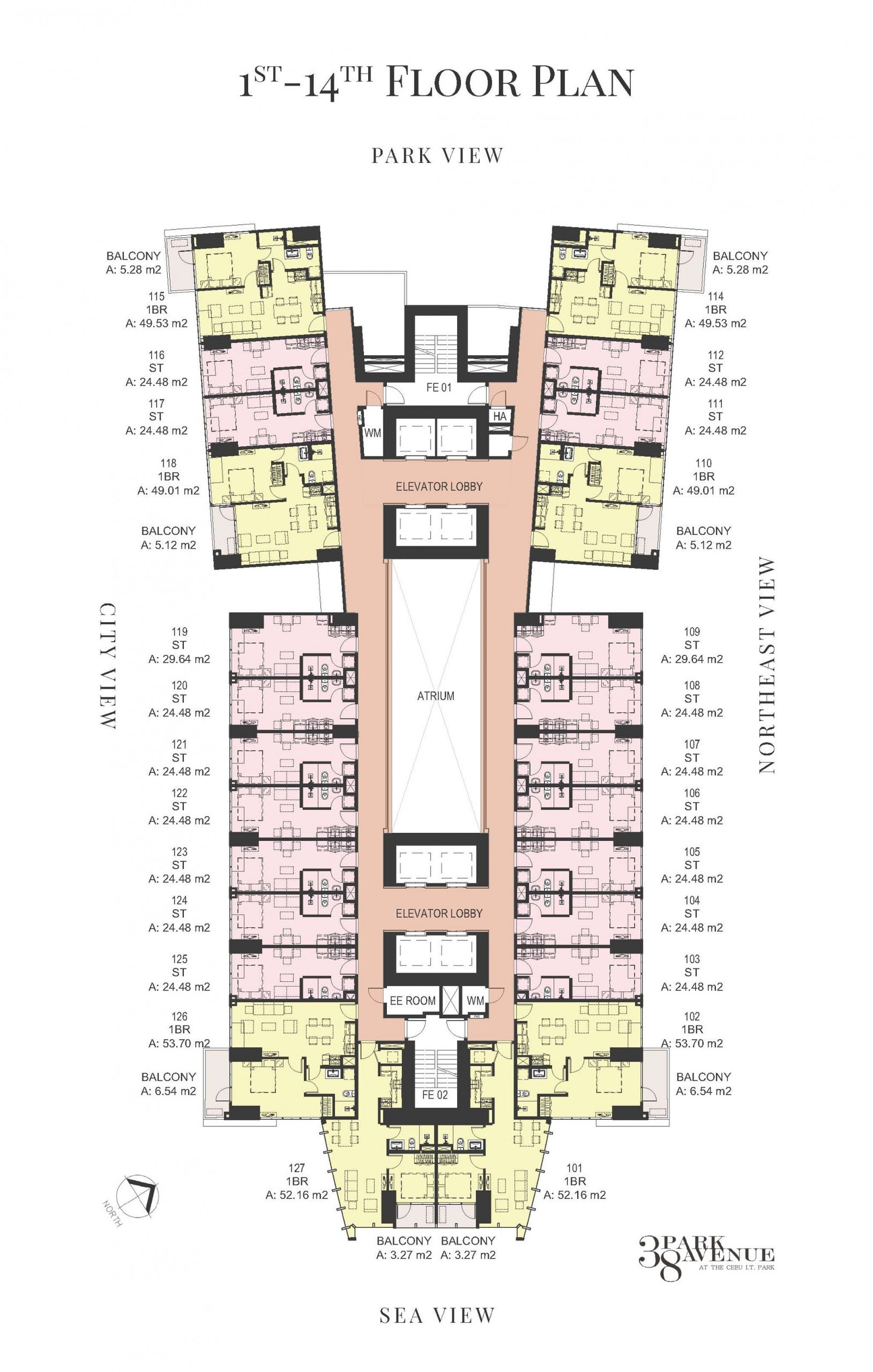 38 Park Avenue - 1st-14th_38-PA-Floor-Plans-scaled