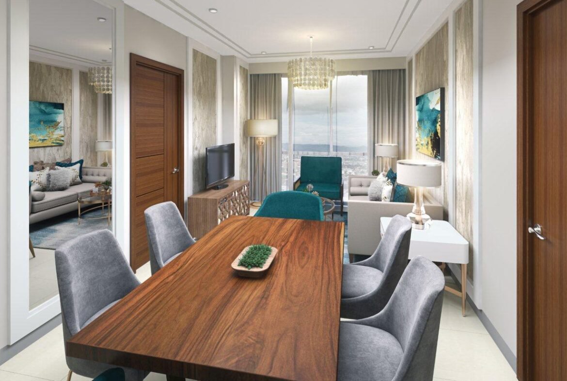 The Pearl Global Residences - 2 bedroom living dining