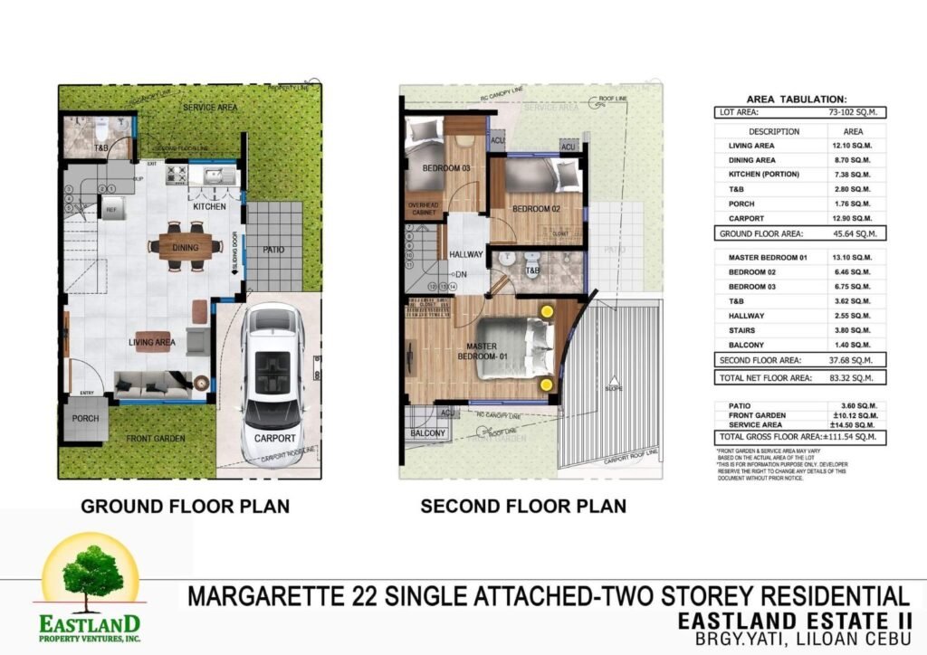 MARGARETTE SINGLE ATTACHED FLOOR PLAN